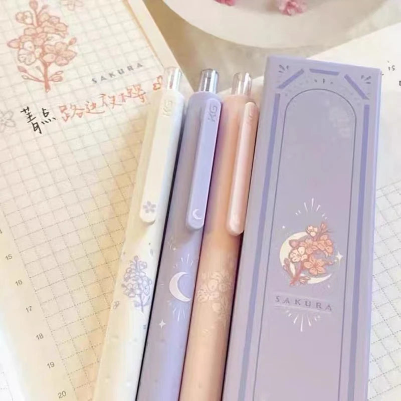 Kawaii Sakura Gel Pen Set