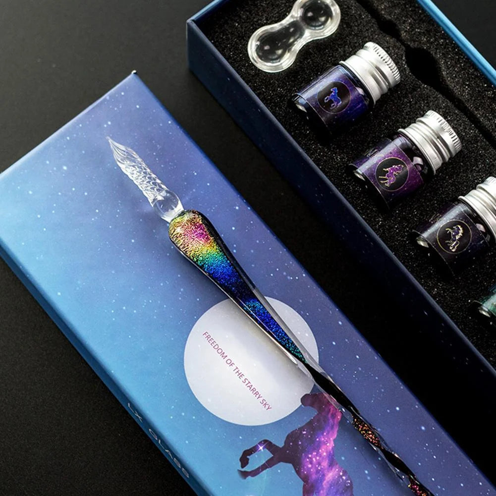 Crystal Glass Dip Pen For Calligraphy And Journaling
