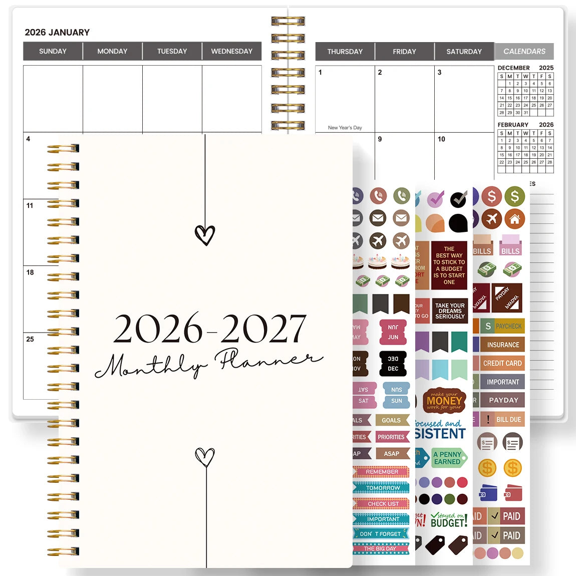 Weekly Planner Spiral A5 Two Year