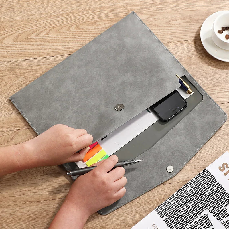 A4 Leather File Folder