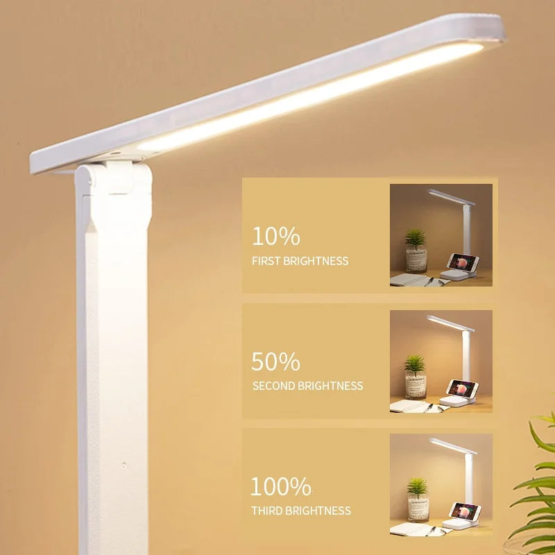 LuminaFlex Foldable Touch Desk Lamp