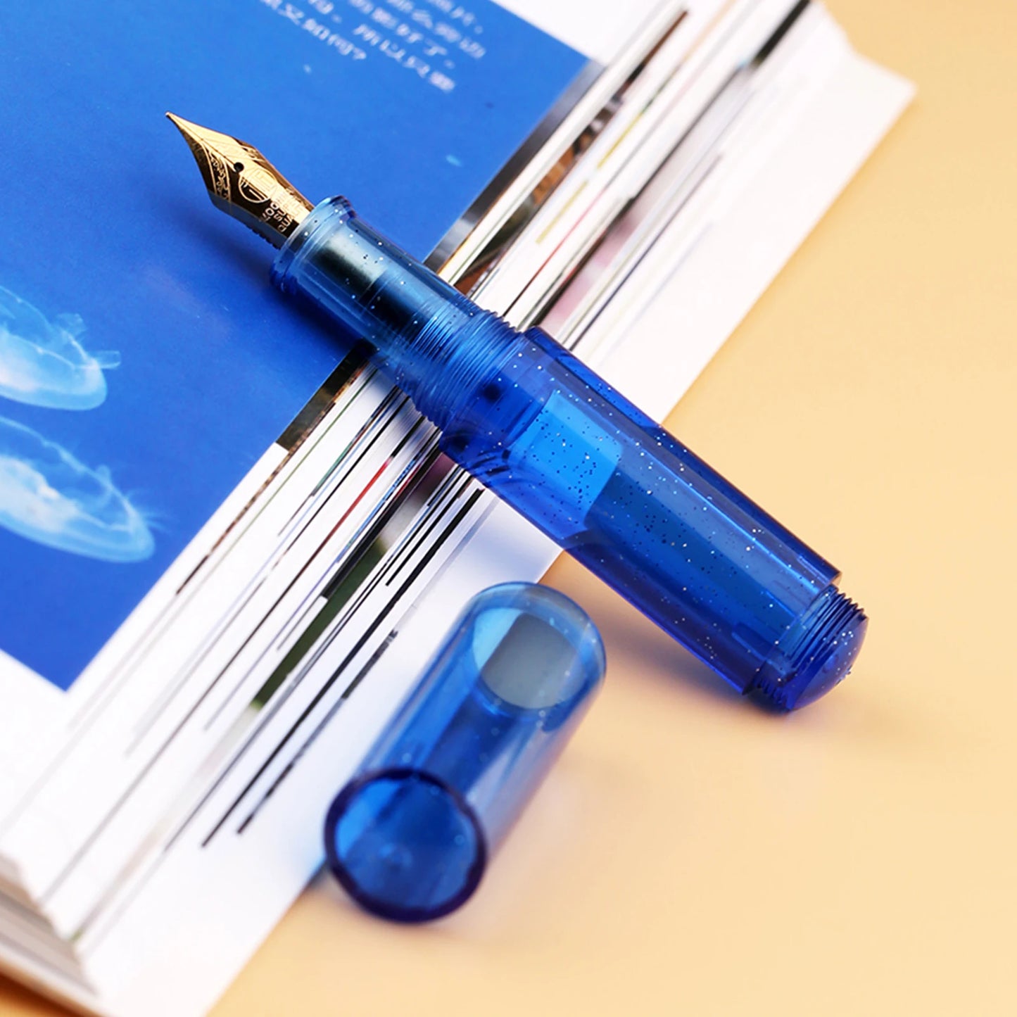 Mini Pocket Fountain Pens - Sleek Matte and Starry Sky Designs