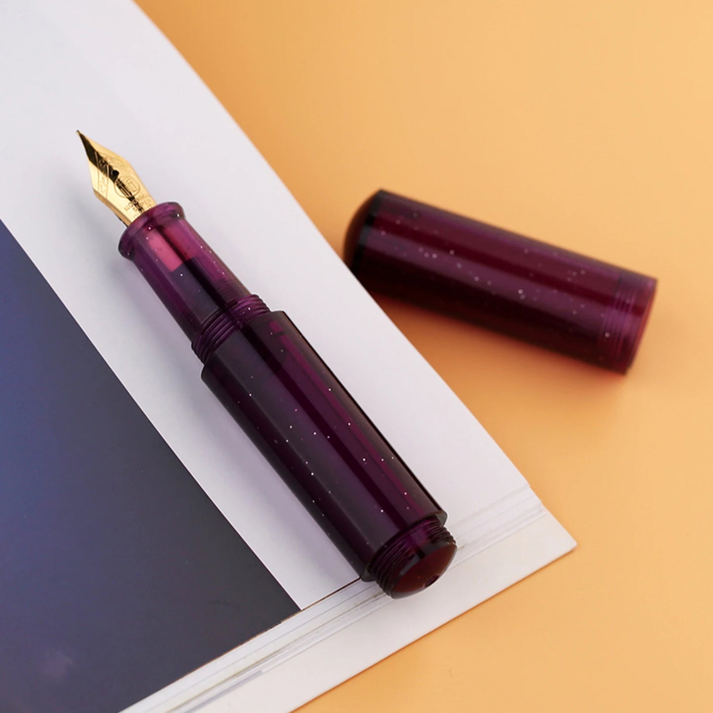 Mini Pocket Fountain Pens - Sleek Matte and Starry Sky Designs