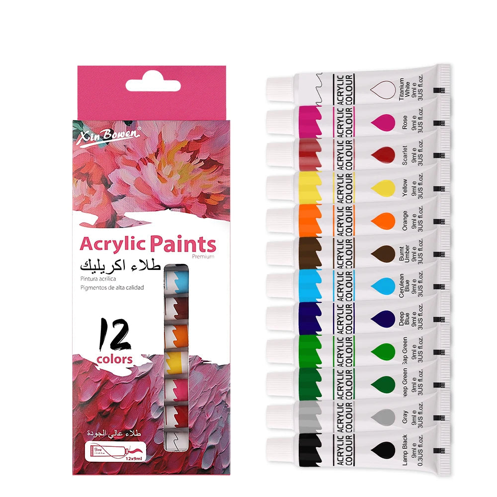 Acrylic Paint Set – 12 colors