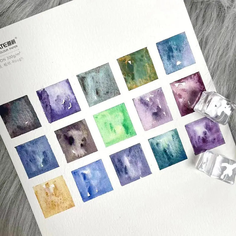 Layered Mineral Watercolor Paint
