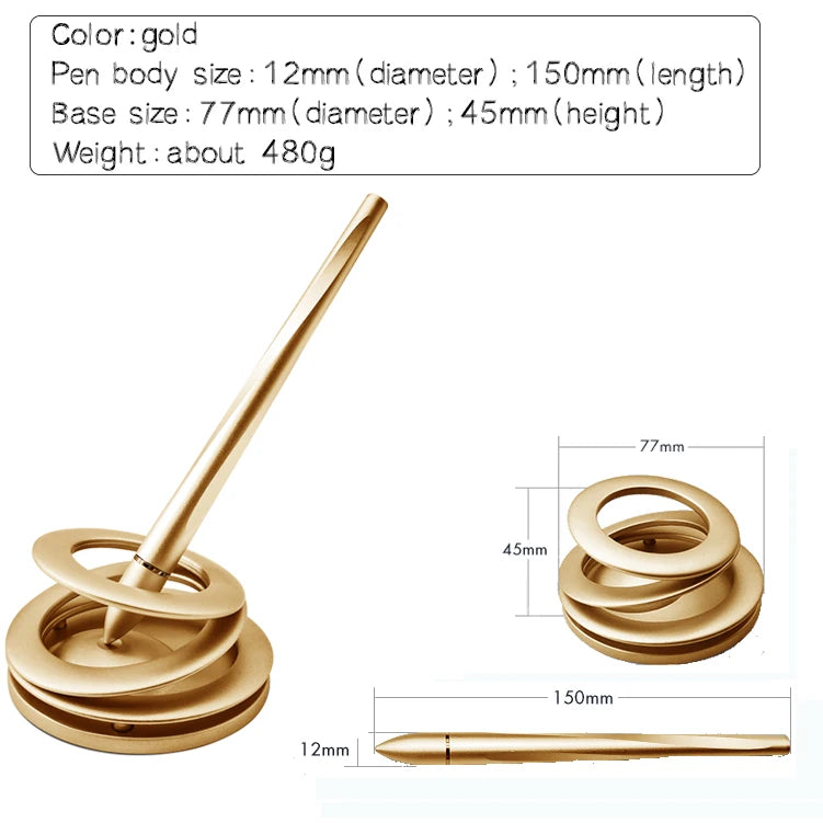 Magnetic Levitation Silver Gold Multi-Functional Office Signature Pen