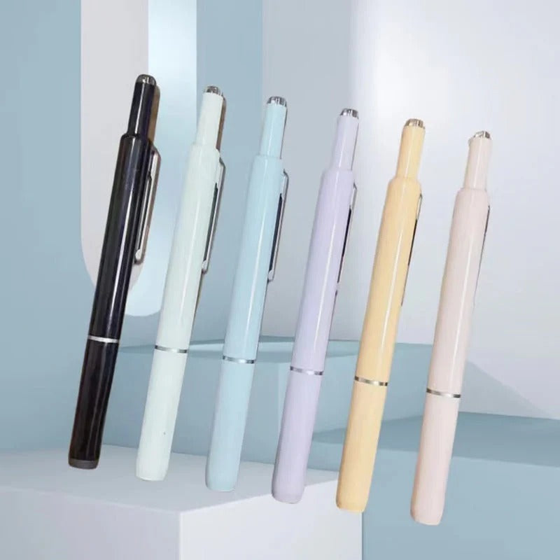 Retractable Fountain Pen with Refillable Ink