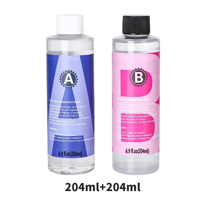 1:1 Crystal Clear Epoxy Resin Kit – High Gloss, Bubble-Free Finish for DIY Crafts & Jewelry