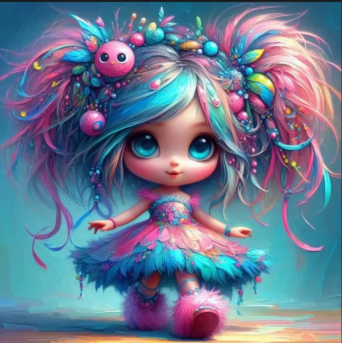 5D Diamond Painting Kit - Cartoon Kid