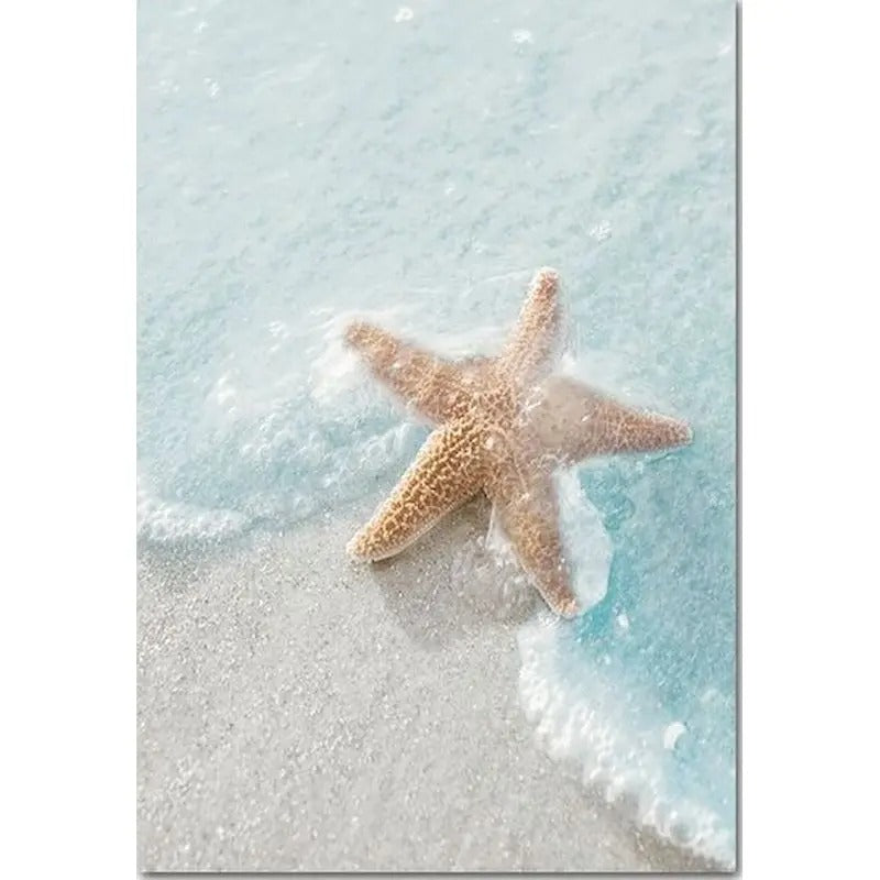 Beach Landscape Paint by Numbers Kit – Relaxing DIY Oil Painting for Adults