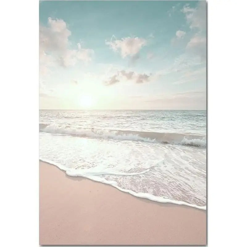 Beach Landscape Paint by Numbers Kit – Relaxing DIY Oil Painting for Adults