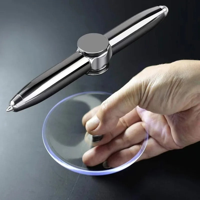 LED Spinner Metal Ballpoint Pen