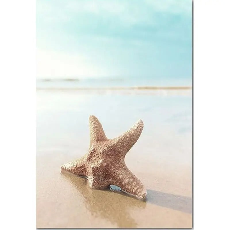 Beach Landscape Paint by Numbers Kit – Relaxing DIY Oil Painting for Adults