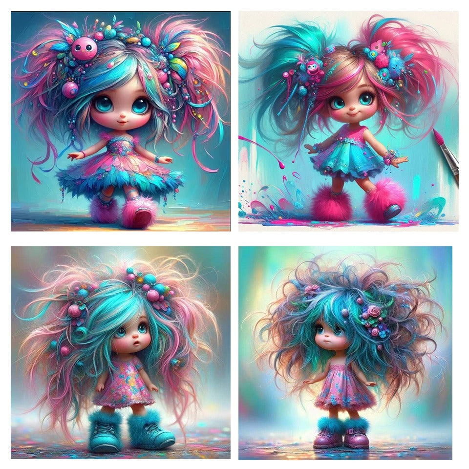 5D Diamond Painting Kit - Cartoon Kid