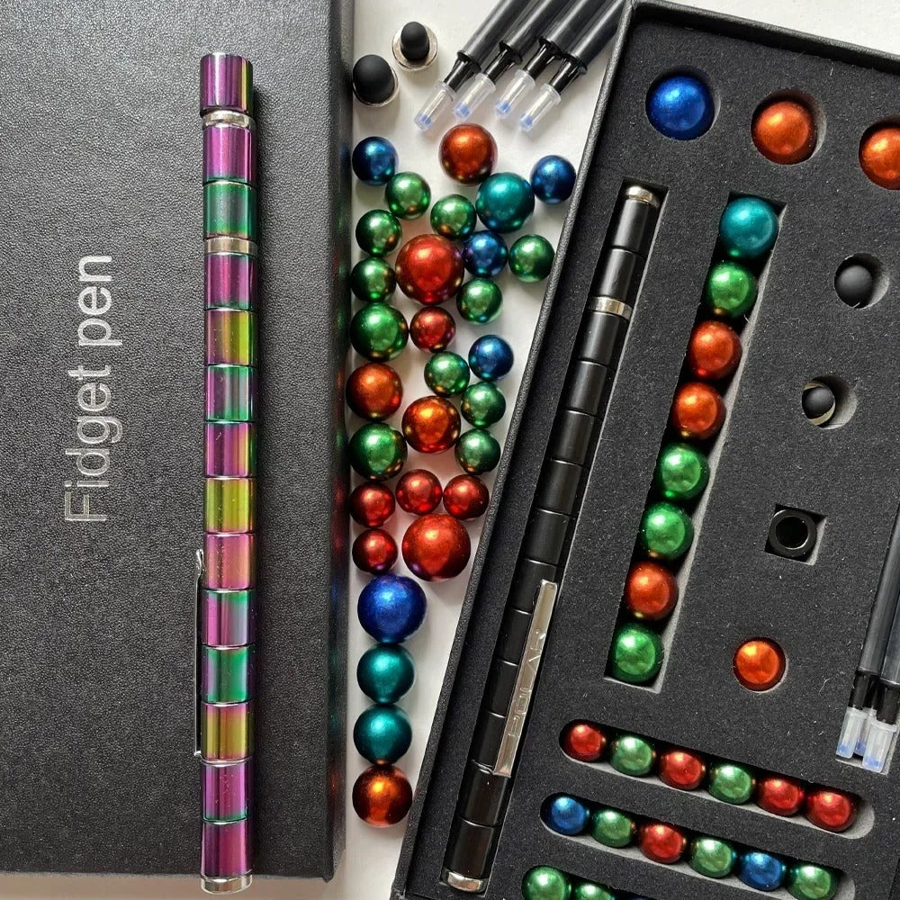 Magnetic Fidget Gel Pen – Write. Build. Decompress.