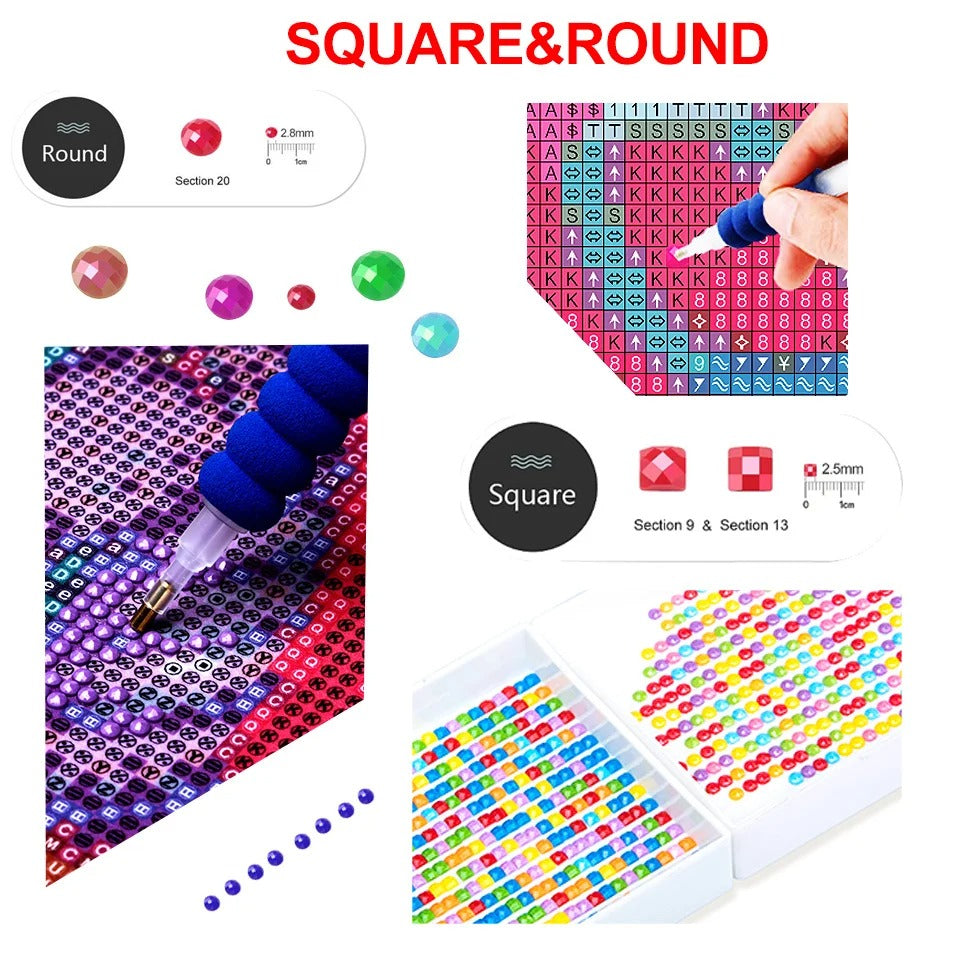 Animal Diamond Painting Kit – Dog Mosaic Art for Home Décor & Gifting