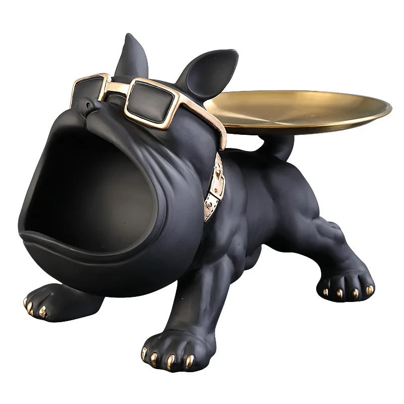 Bulldog Resin Storage Sculpture