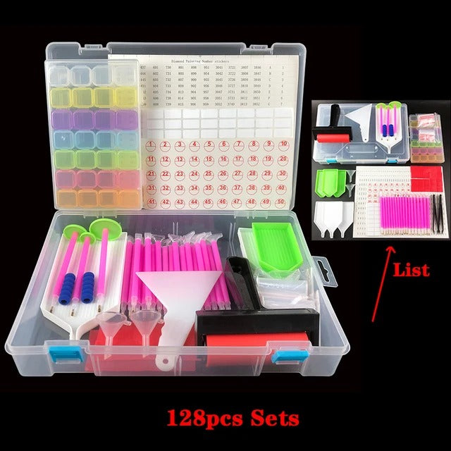 128pcs Diamond Painting Tools Kit