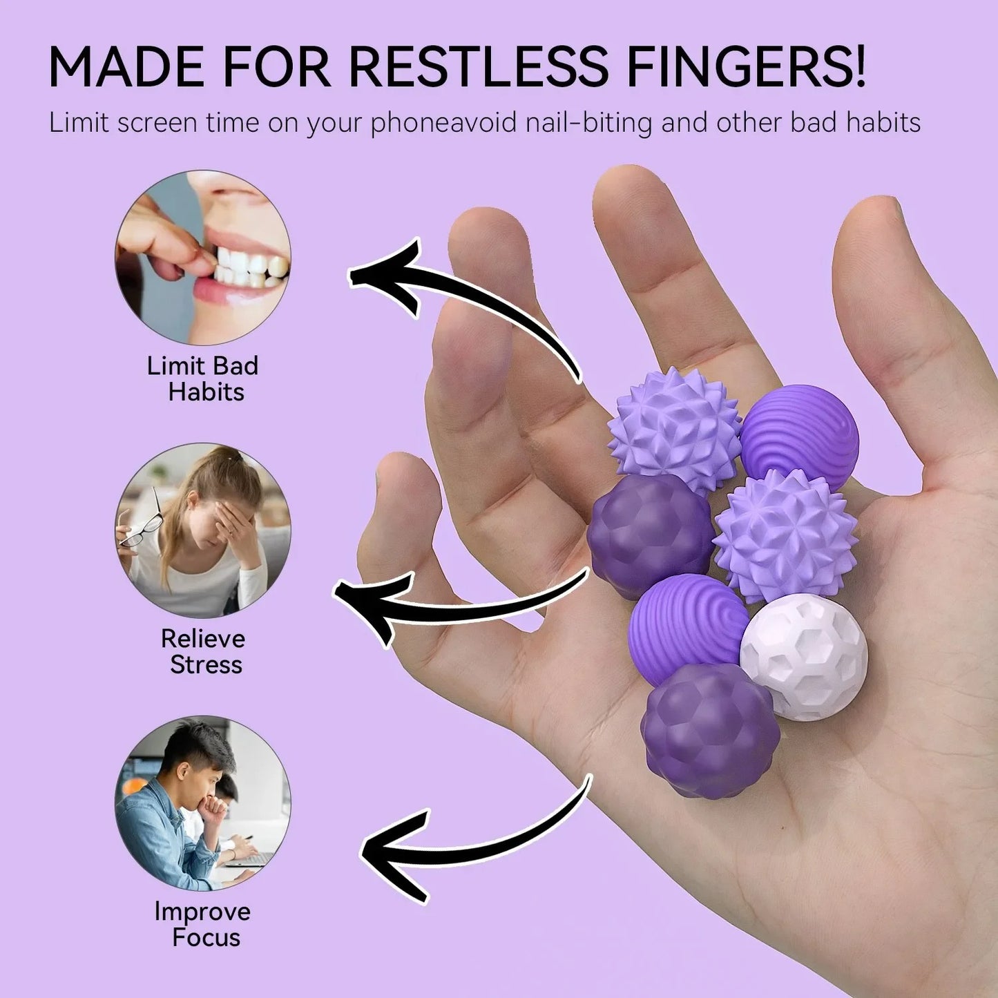 MagniCalm™ – Silicone Magnetic Sensory Balls | Calming Fidget Toy for Kids & Adults