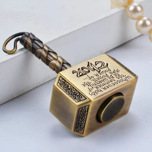MjolnirSpin™ – Thor’s Hammer Metal Fidget Spinner & Keychain Toy
