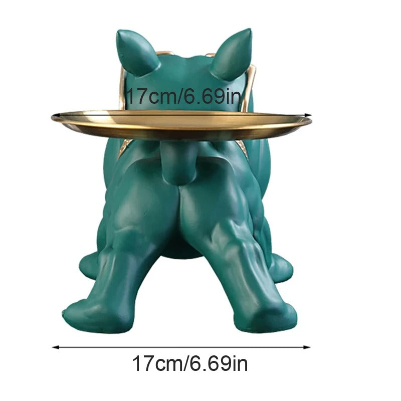 Bulldog Resin Storage Sculpture