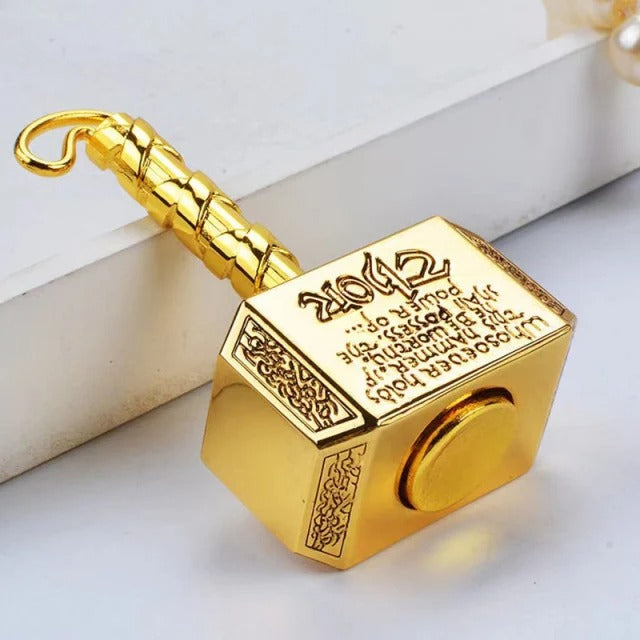MjolnirSpin™ – Thor’s Hammer Metal Fidget Spinner & Keychain Toy