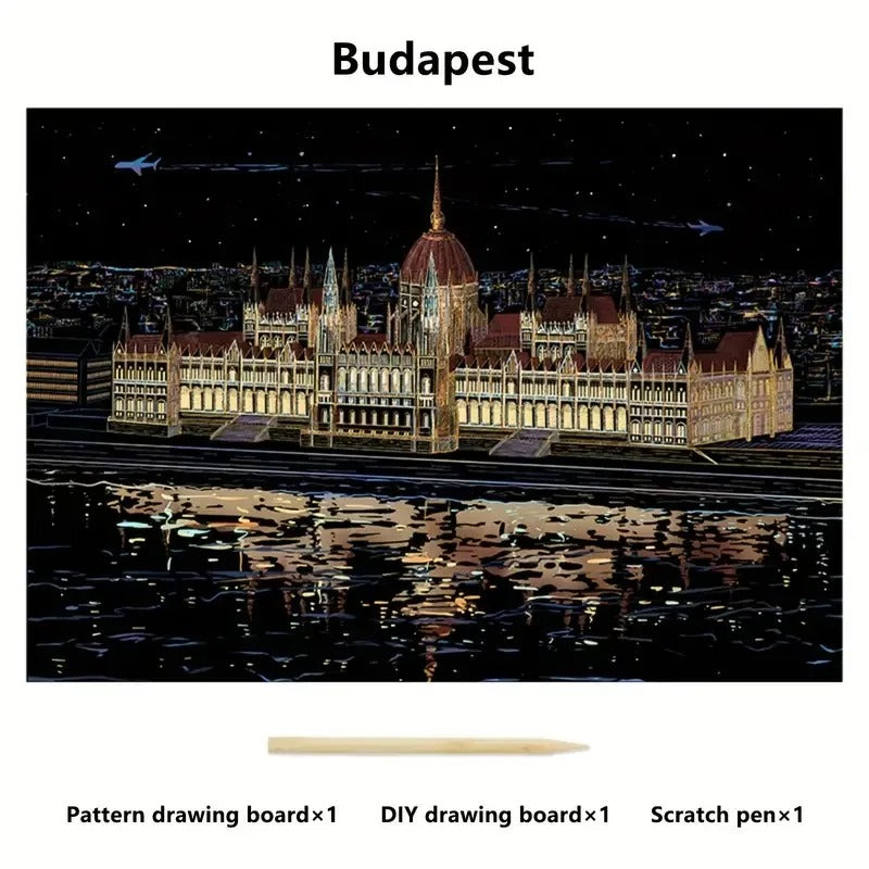 2 Piece Deluxe Scratch Art Set