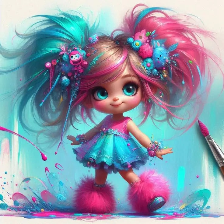 5D Diamond Painting Kit - Cartoon Kid