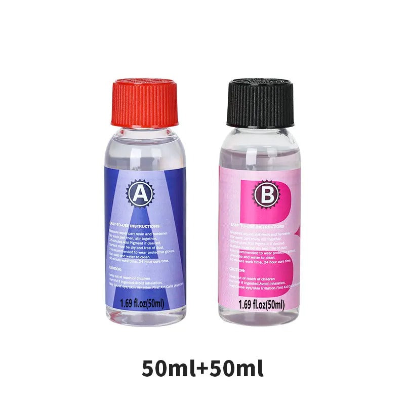 1:1 Crystal Clear Epoxy Resin Kit – High Gloss, Bubble-Free Finish for DIY Crafts & Jewelry