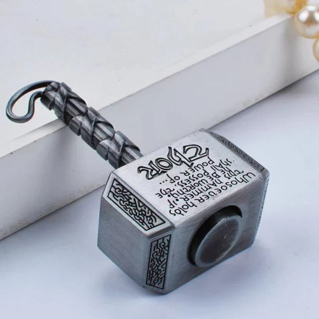 MjolnirSpin™ – Thor’s Hammer Metal Fidget Spinner & Keychain Toy