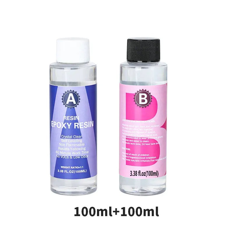 1:1 Crystal Clear Epoxy Resin Kit – High Gloss, Bubble-Free Finish for DIY Crafts & Jewelry