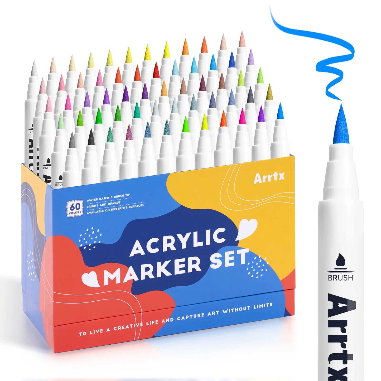Acrylic Paint Brush Markers