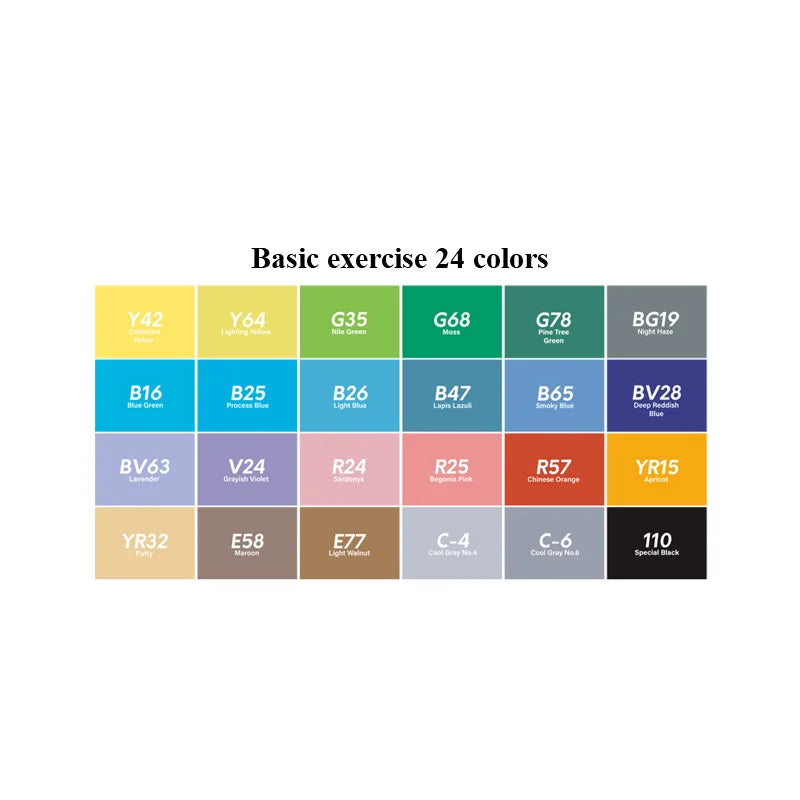 Dual-Tip Alcohol Art Markers