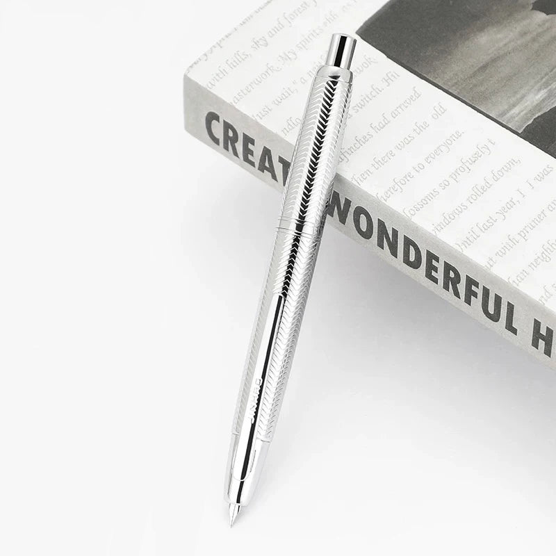 Retractable Metal Fountain Pen
