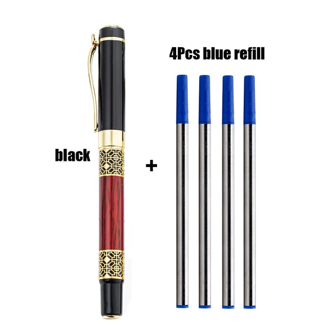 Luxury Ballpoint Pen Set with 4 Refills