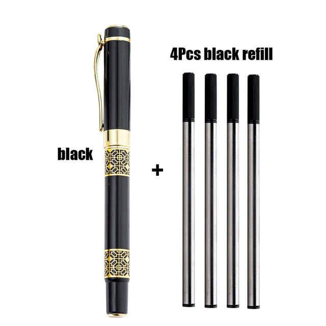 Luxury Ballpoint Pen Set with 4 Refills