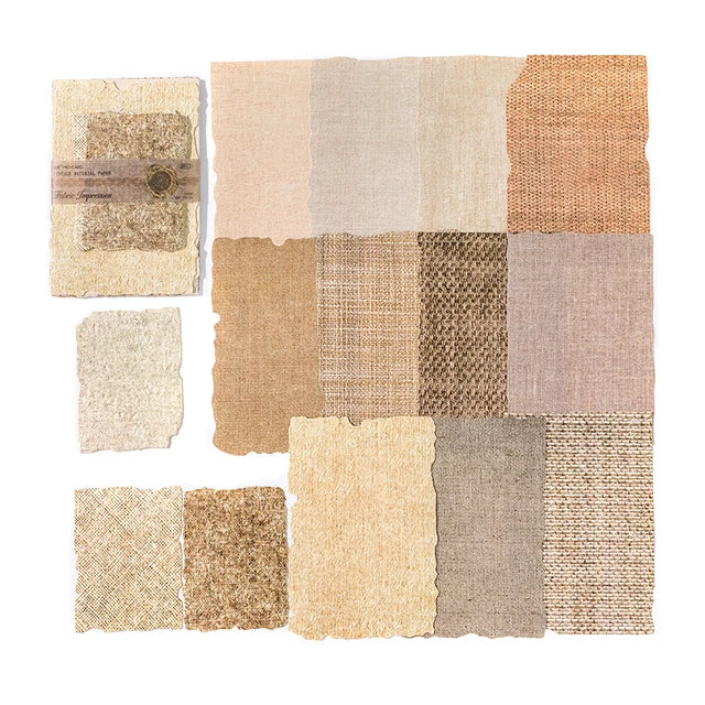 Vintage Texture Paper Set - 28-Piece