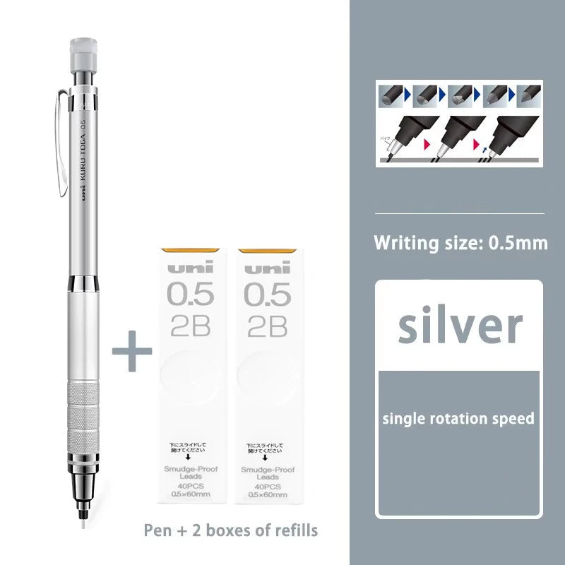 Auto Lead Rotation Mechanical Pencil Set – 0.5mm