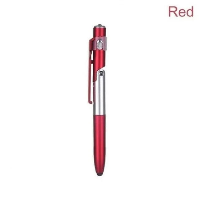 4-in-1 Multifunction Ballpoint Pen with LED, Phone Stand, and Stylus