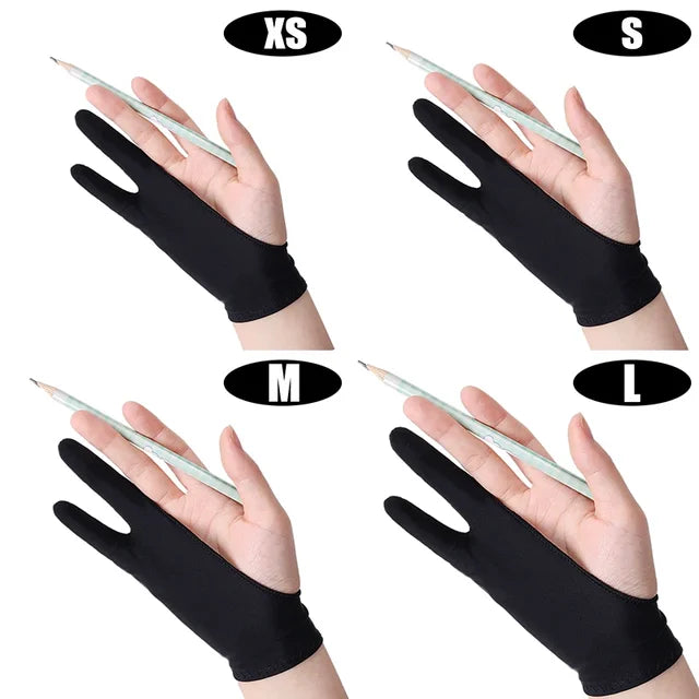 Two-Finger Artist Glove for Drawing