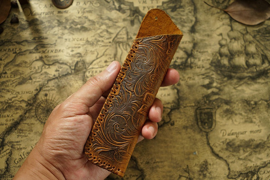 Cowboy Engraved Fountain Pen Satchel