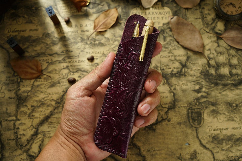 Cowboy Engraved Fountain Pen Satchel