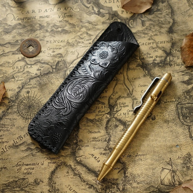 Cowboy Engraved Fountain Pen Satchel