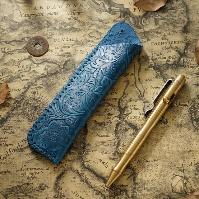 Cowboy Engraved Fountain Pen Satchel