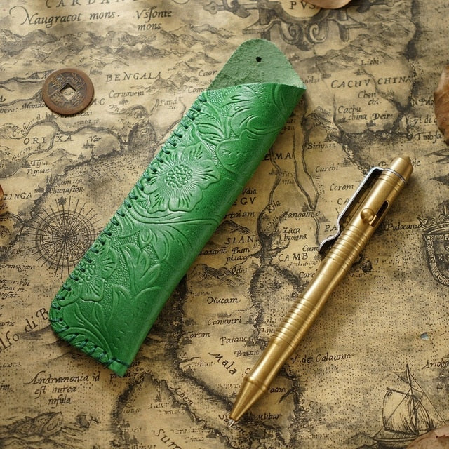 Cowboy Engraved Fountain Pen Satchel