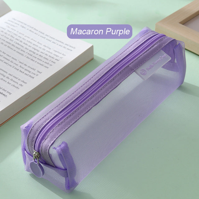 Mesh Transparent Fountain Pen Bag