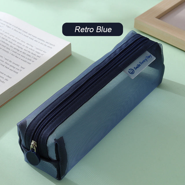Mesh Transparent Fountain Pen Bag