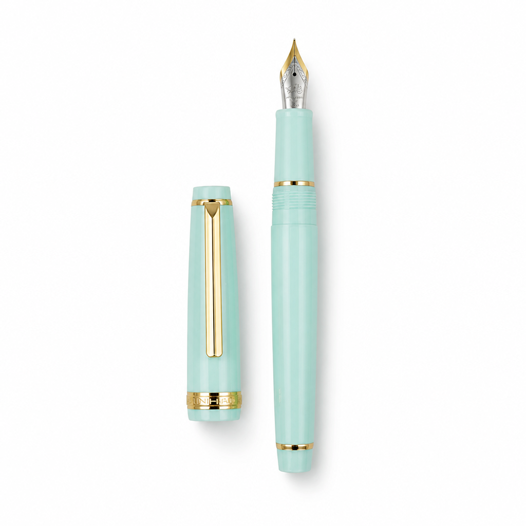 Luxury Fountain Pen with Gold Trim and Fine Nib