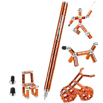 Magnetic Fidget Pen for Stress Relief and Multifunctional Writing