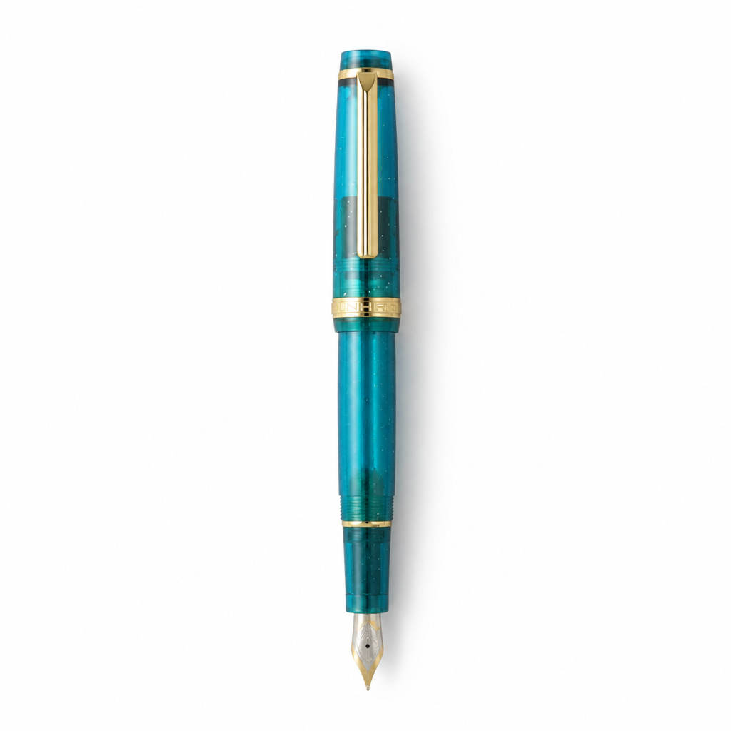 Luxury Fountain Pen with Gold Trim and Fine Nib